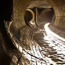 Underground Danilovskiy river in the central part of Moscow