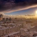 Views from a roof in Krasnaya Presnya Street